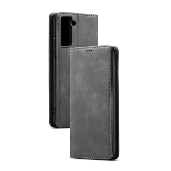 Capa Flip de Couro com Bolso Interno para Samsung Galaxy S20+/S20 Plus Preto